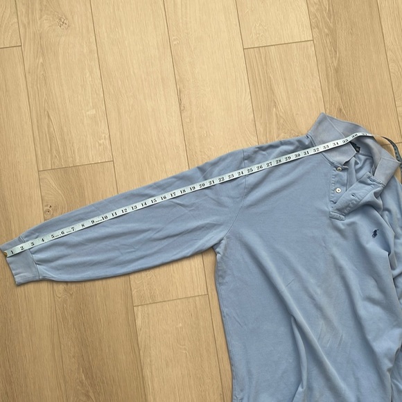 Ralph Lauren Shirt Adult XL Light Blue Polo Blue Pony Long Sleeve Men's. - Picture 9 of 9